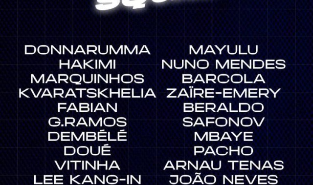 主力尽出！巴黎法甲收官战名单：登贝莱、阿什拉夫、K77在列